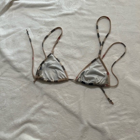 Burberry Plaid Bikini Set in Tan and Black - Picture 7 of 14
